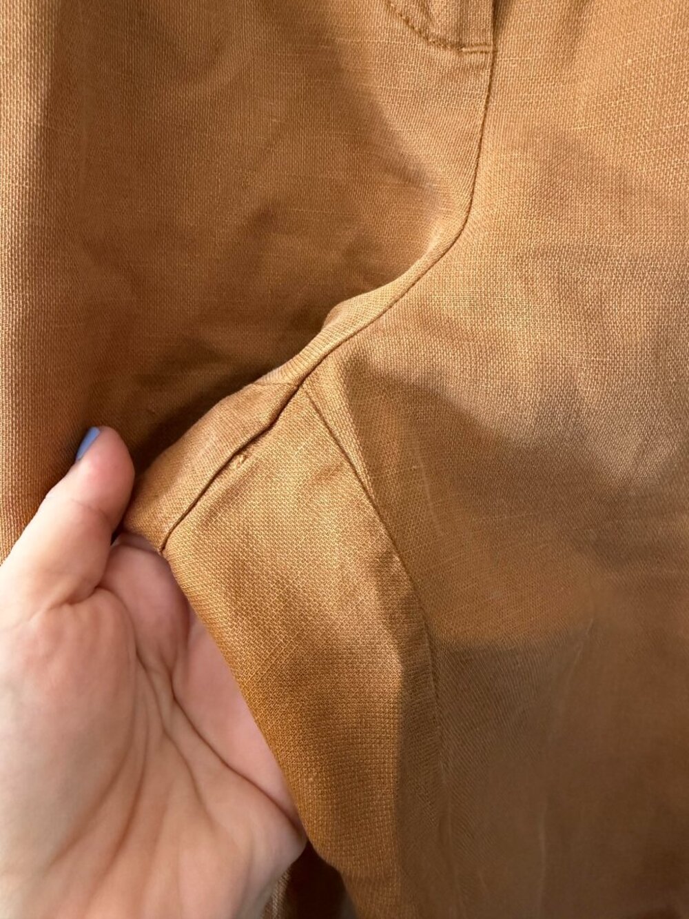 VERONIKA MAINE  Linen Blend Pleated Trouser Pants Size 10 - Picture 4 of 6